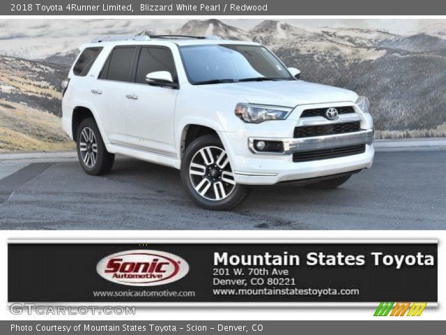 2018 Toyota 4Runner Limited in Blizzard White Pearl