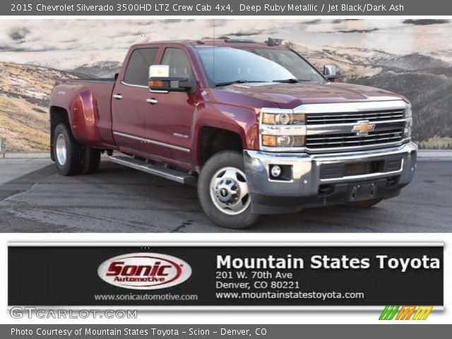 2015 Chevrolet Silverado 3500HD LTZ Crew Cab 4x4 in Deep Ruby Metallic