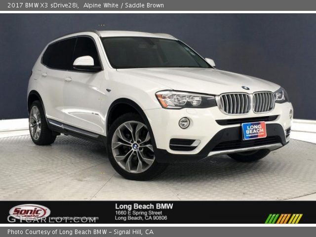 2017 BMW X3 sDrive28i in Alpine White