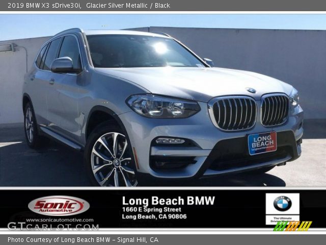 2019 BMW X3 sDrive30i in Glacier Silver Metallic