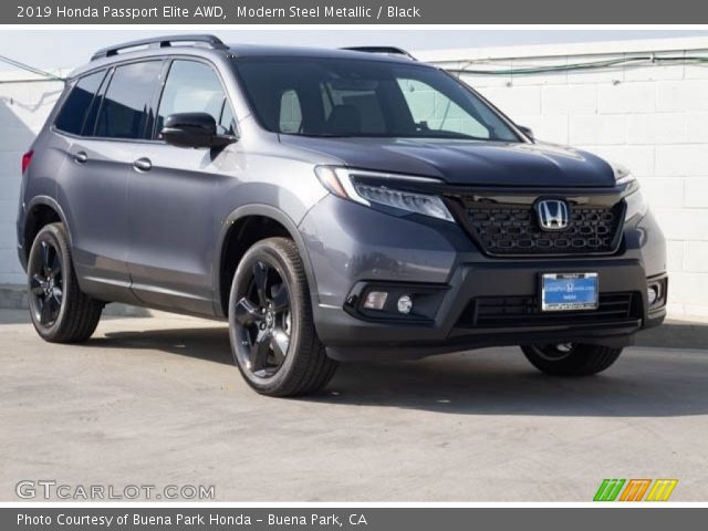 2019 Honda Passport Elite AWD in Modern Steel Metallic