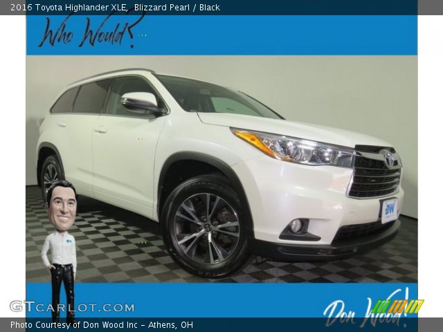 2016 Toyota Highlander XLE in Blizzard Pearl
