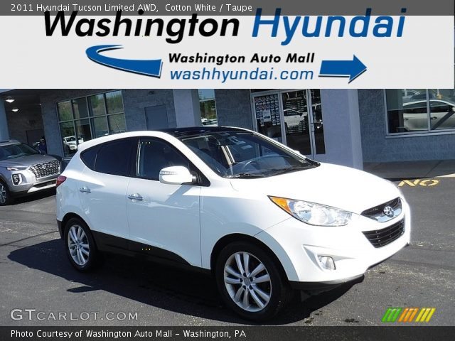 2011 Hyundai Tucson Limited AWD in Cotton White