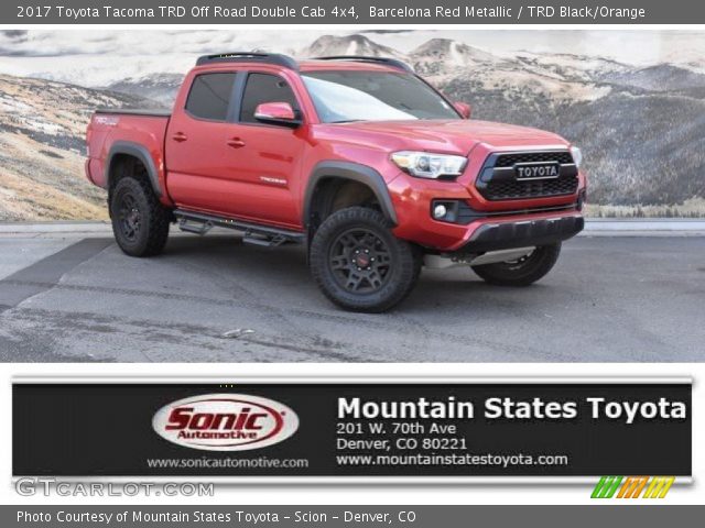 2017 Toyota Tacoma TRD Off Road Double Cab 4x4 in Barcelona Red Metallic