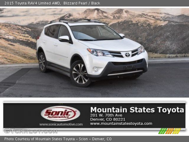2015 Toyota RAV4 Limited AWD in Blizzard Pearl