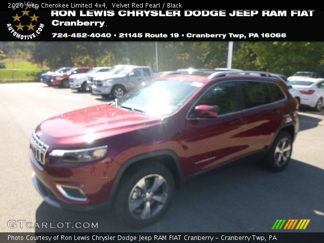 2020 Jeep Cherokee Limited 4x4 in Velvet Red Pearl