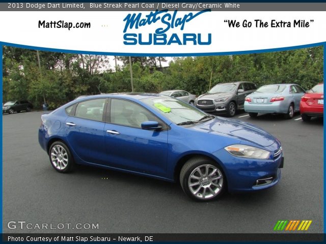 2013 Dodge Dart Limited in Blue Streak Pearl Coat