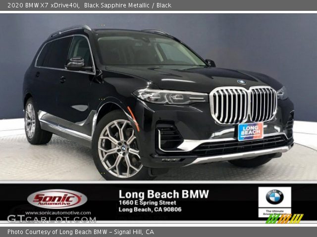 2020 BMW X7 xDrive40i in Black Sapphire Metallic