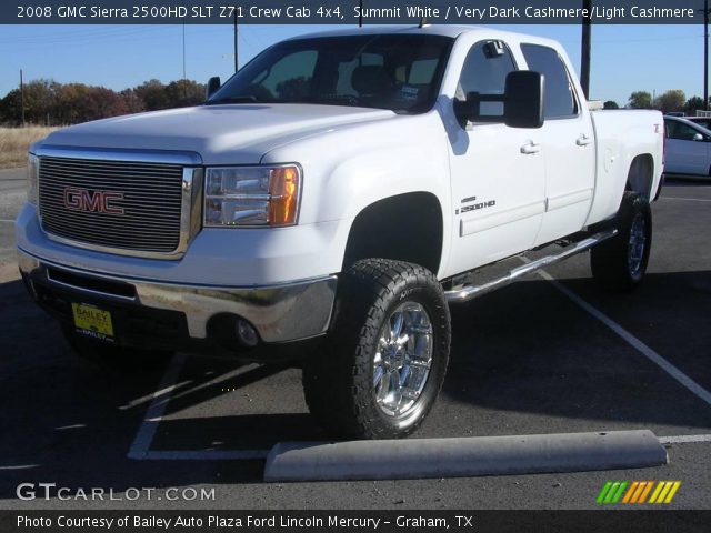 2008 GMC Sierra 2500HD SLT Z71 Crew Cab 4x4 in Summit White