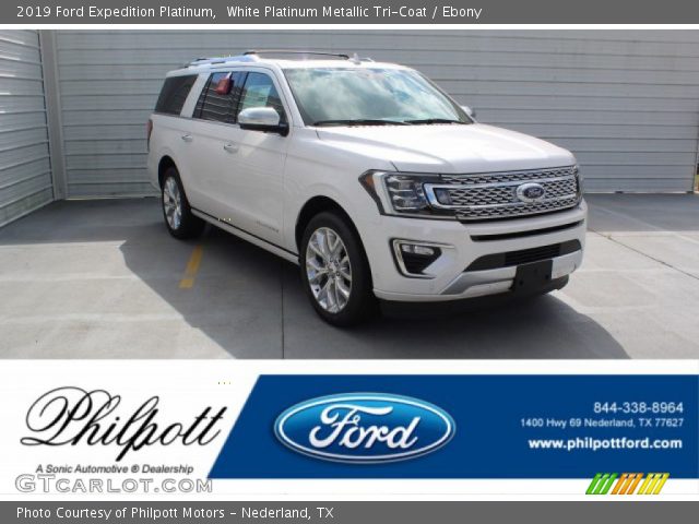 2019 Ford Expedition Platinum in White Platinum Metallic Tri-Coat