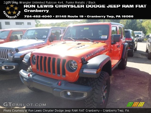 2020 Jeep Wrangler Unlimited Rubicon 4x4 in Punkn Metallic
