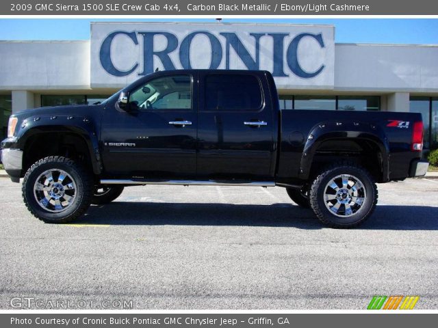 2009 GMC Sierra 1500 SLE Crew Cab 4x4 in Carbon Black Metallic