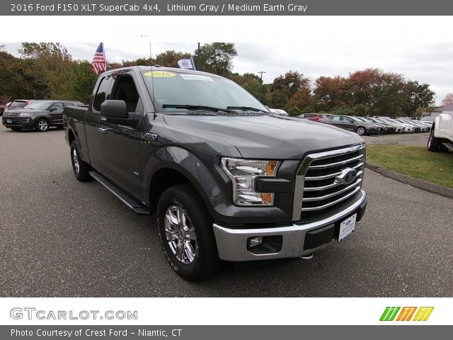 2016 Ford F150 XLT SuperCab 4x4 in Lithium Gray