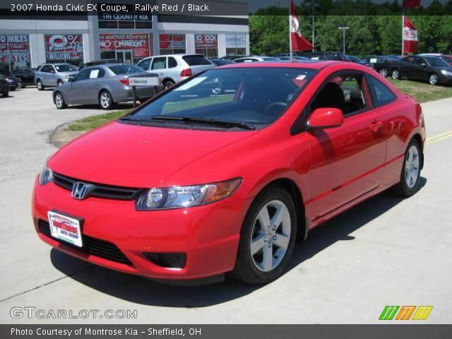 2007 Honda Civic EX Coupe in Rallye Red