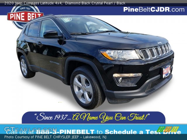 2020 Jeep Compass Latitude 4x4 in Diamond Black Crystal Pearl