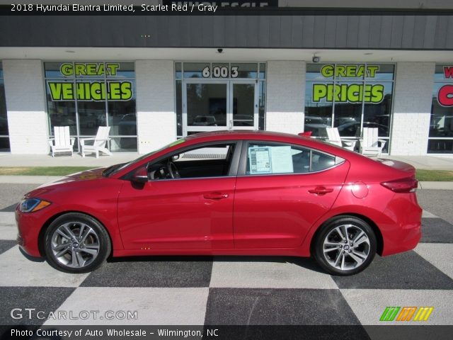 2018 Hyundai Elantra Limited in Scarlet Red