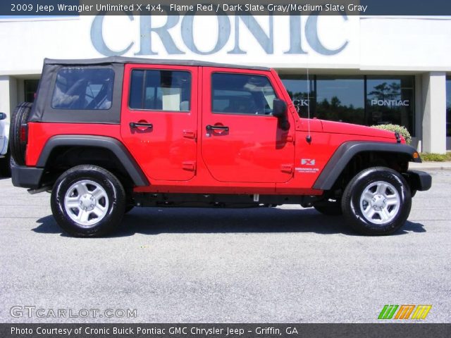 2009 Jeep Wrangler Unlimited X 4x4 in Flame Red