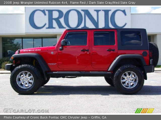 2008 Jeep Wrangler Unlimited Rubicon 4x4 in Flame Red