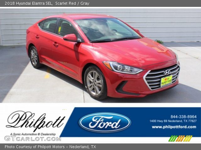 2018 Hyundai Elantra SEL in Scarlet Red