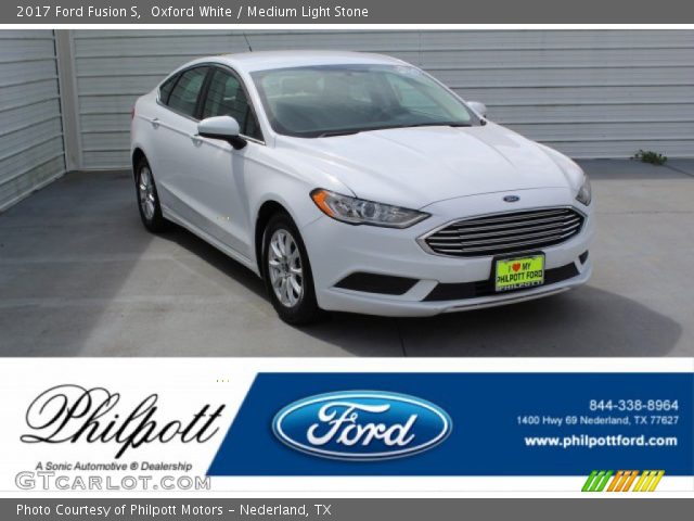 2017 Ford Fusion S in Oxford White