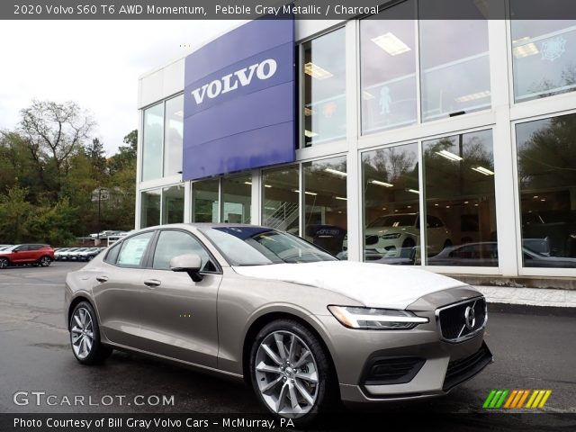 2020 Volvo S60 T6 AWD Momentum in Pebble Gray Metallic