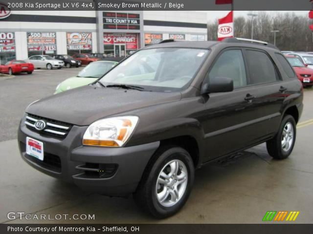 2008 Kia Sportage LX V6 4x4 in Smokey Brown Metallic