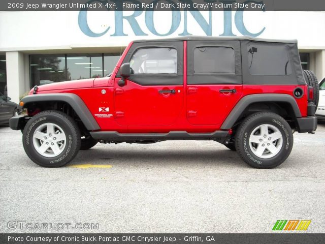2009 Jeep Wrangler Unlimited X 4x4 in Flame Red