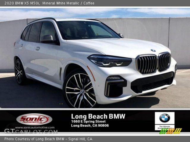 2020 BMW X5 M50i in Mineral White Metallic