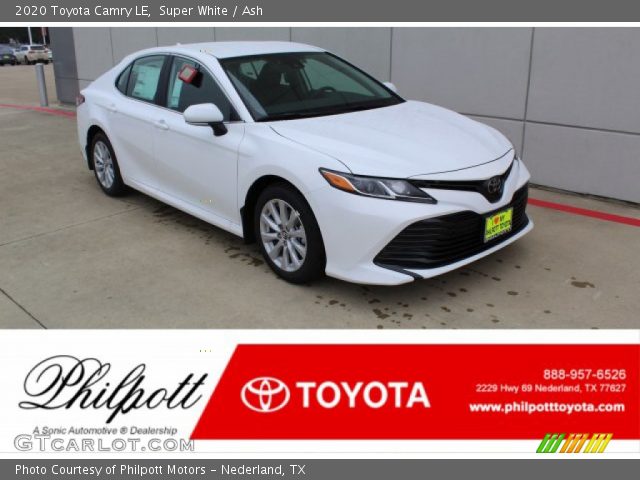 2020 Toyota Camry LE in Super White