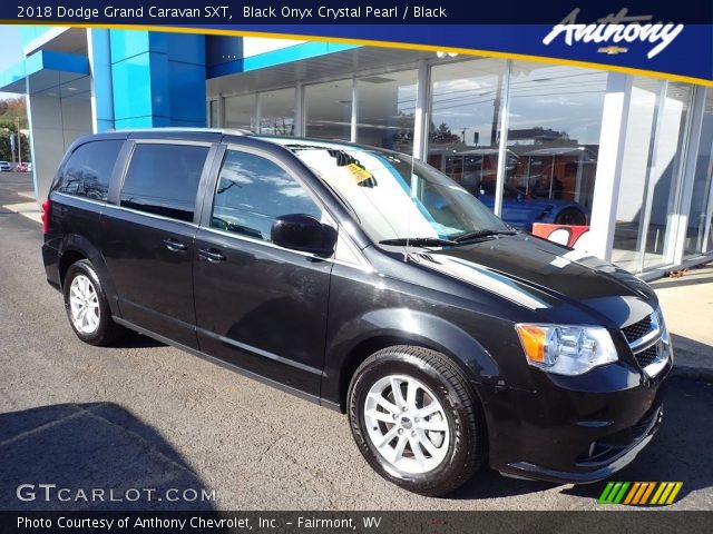2018 Dodge Grand Caravan SXT in Black Onyx Crystal Pearl