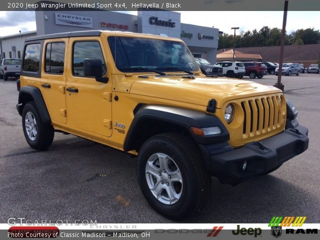 2020 Jeep Wrangler Unlimited Sport 4x4 in Hellayella