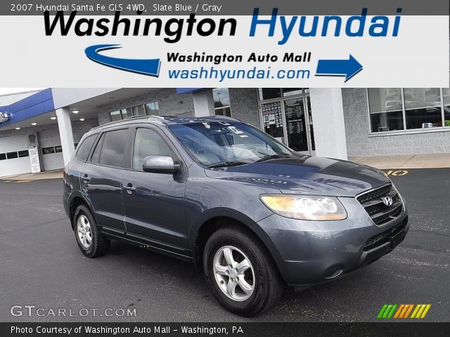 2007 Hyundai Santa Fe GLS 4WD in Slate Blue