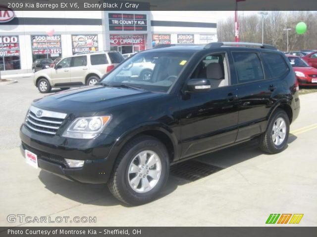 2009 Kia Borrego EX V6 in Ebony Black