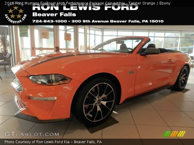 2020 Ford Mustang EcoBoost High Performance Package Convertible in Twister Orange