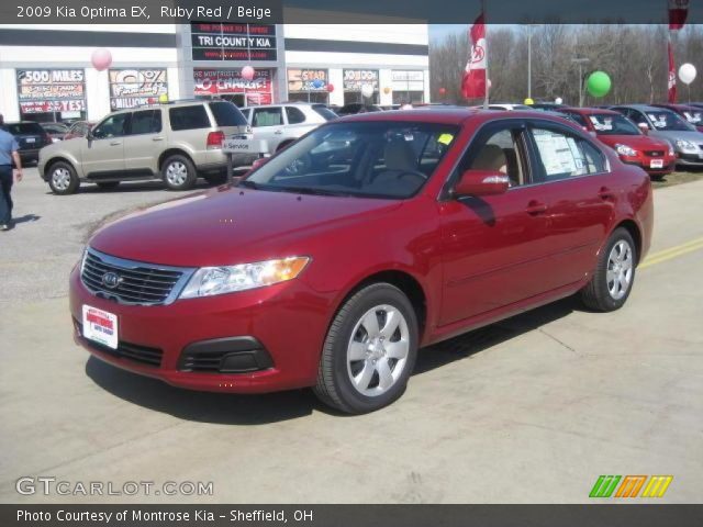 2009 Kia Optima EX in Ruby Red