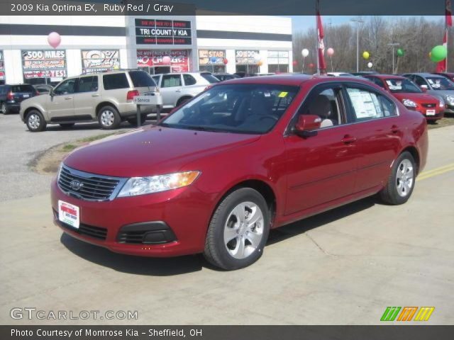 2009 Kia Optima EX in Ruby Red
