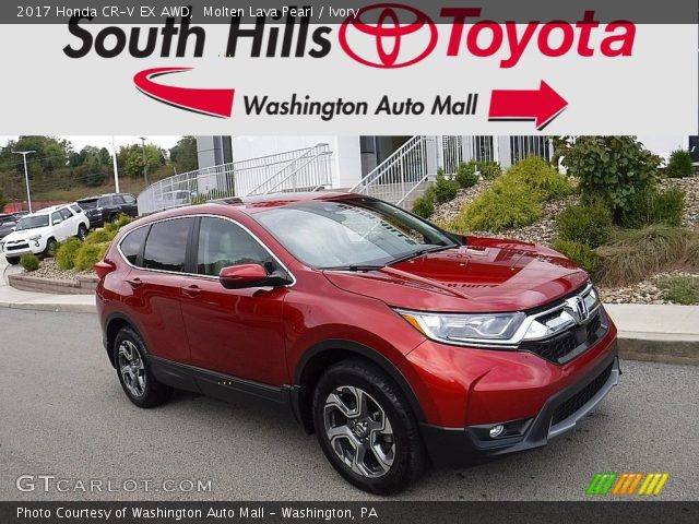 2017 Honda CR-V EX AWD in Molten Lava Pearl