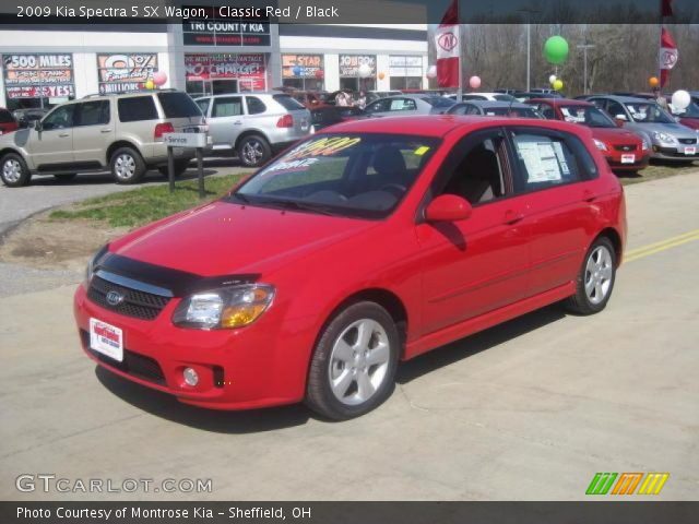 2009 Kia Spectra 5 SX Wagon in Classic Red