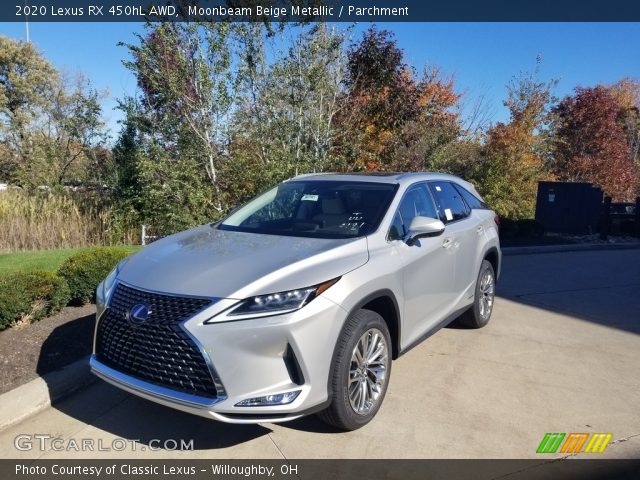 2020 Lexus RX 450hL AWD in Moonbeam Beige Metallic