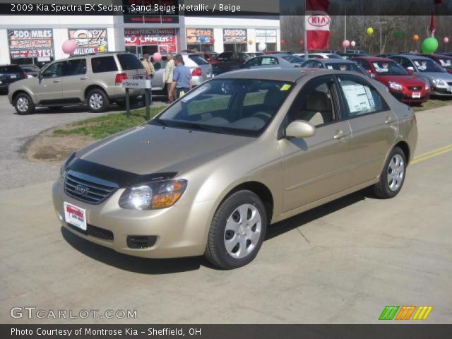 2009 Kia Spectra EX Sedan in Sand Beige Metallic