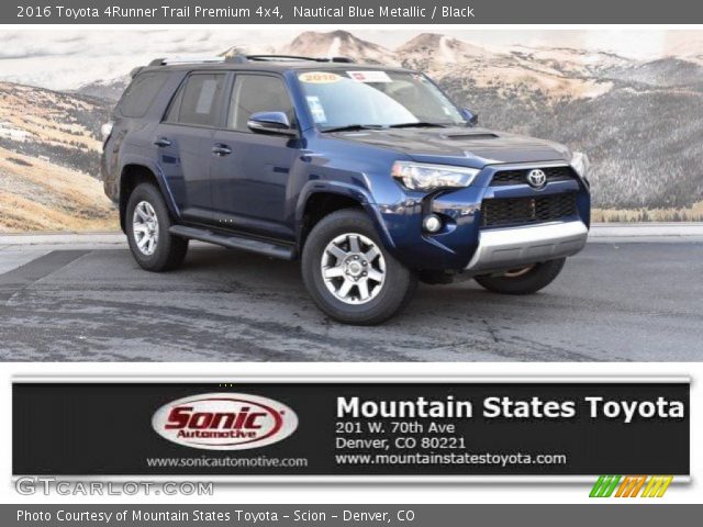 2016 Toyota 4Runner Trail Premium 4x4 in Nautical Blue Metallic