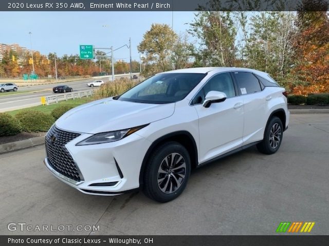 2020 Lexus RX 350 AWD in Eminent White Pearl