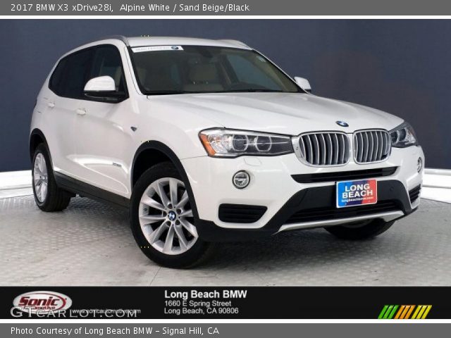 2017 BMW X3 xDrive28i in Alpine White