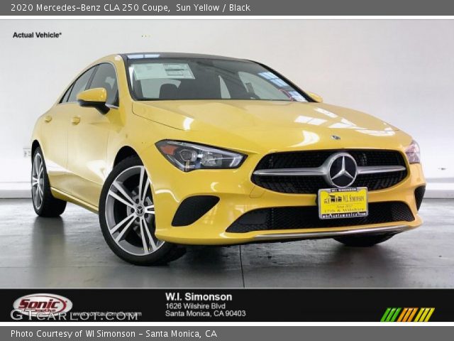 2020 Mercedes-Benz CLA 250 Coupe in Sun Yellow