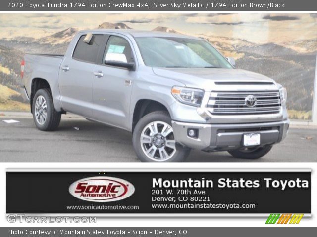 2020 Toyota Tundra 1794 Edition CrewMax 4x4 in Silver Sky Metallic