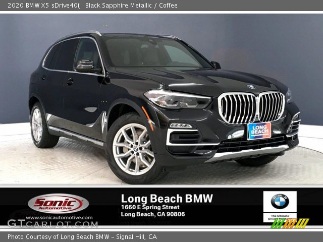 2020 BMW X5 sDrive40i in Black Sapphire Metallic