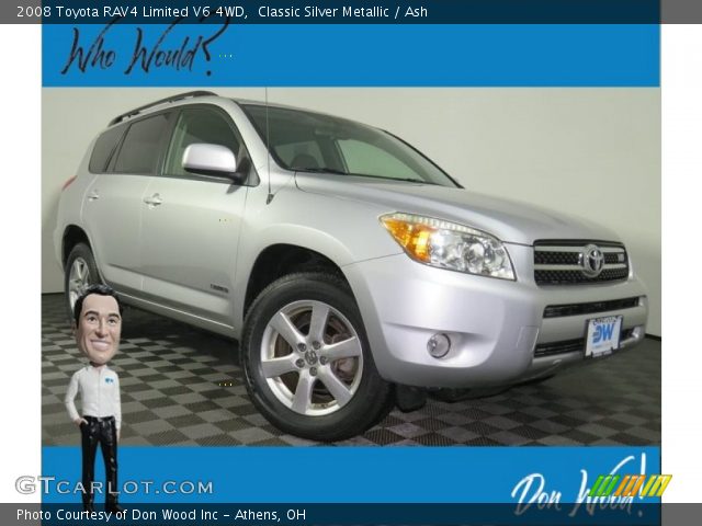 2008 Toyota RAV4 Limited V6 4WD in Classic Silver Metallic