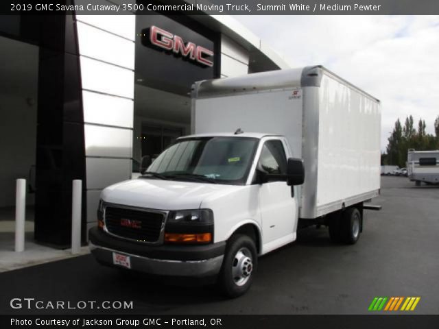 2019 GMC Savana Cutaway 3500 Commercial Moving Truck in Summit White