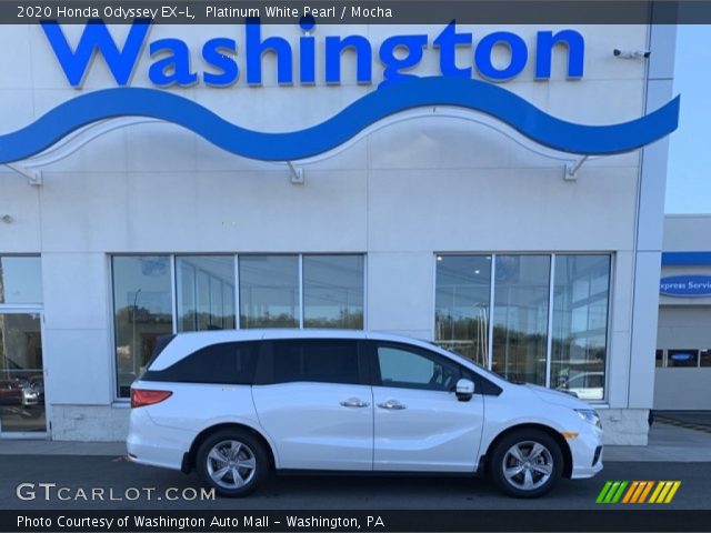 2020 Honda Odyssey EX-L in Platinum White Pearl