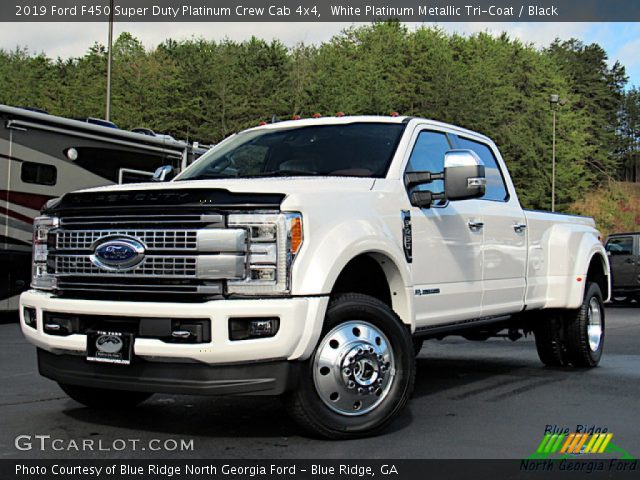 2019 Ford F450 Super Duty Platinum Crew Cab 4x4 in White Platinum Metallic Tri-Coat